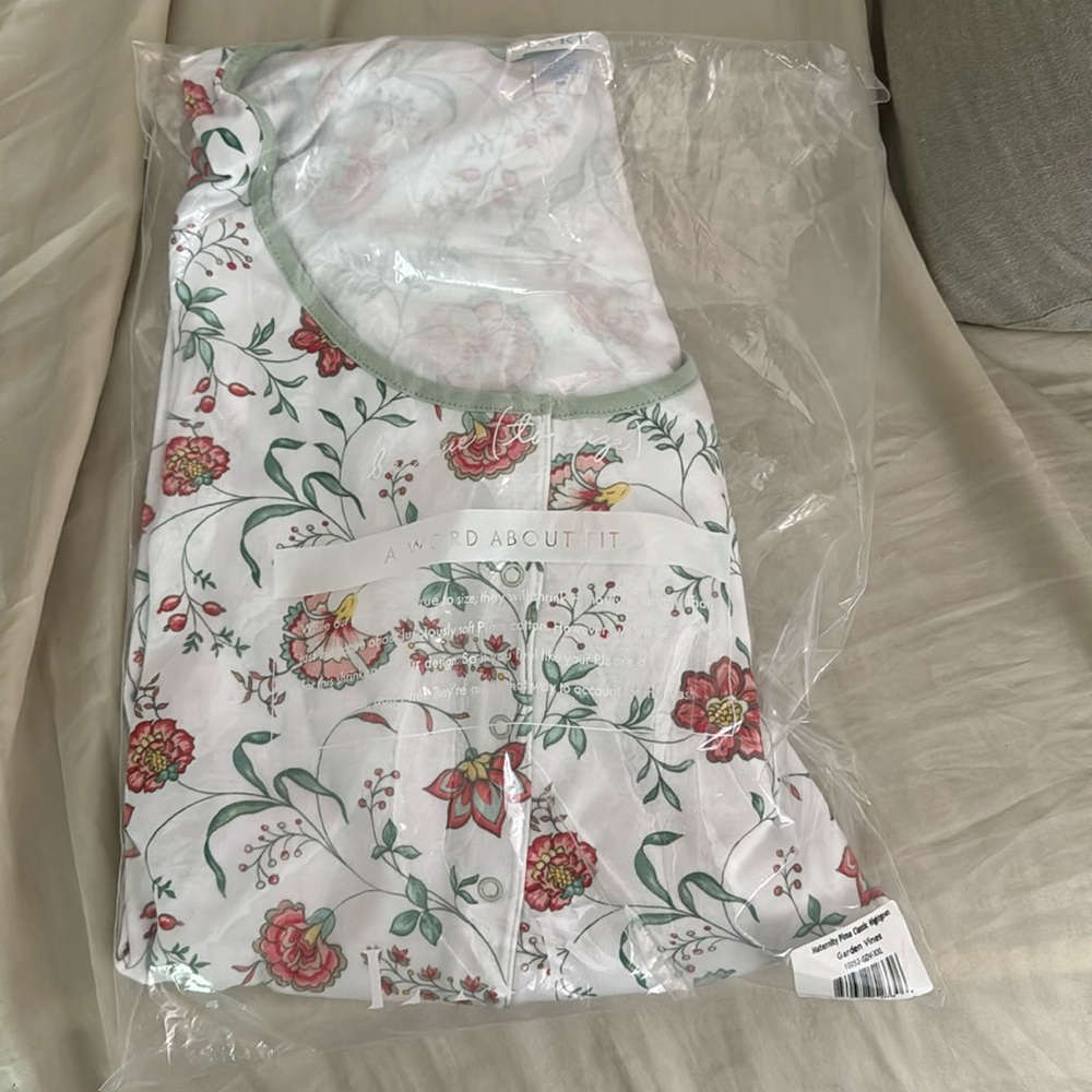 NEW LAKE Pima Maternity Classic Nightgown